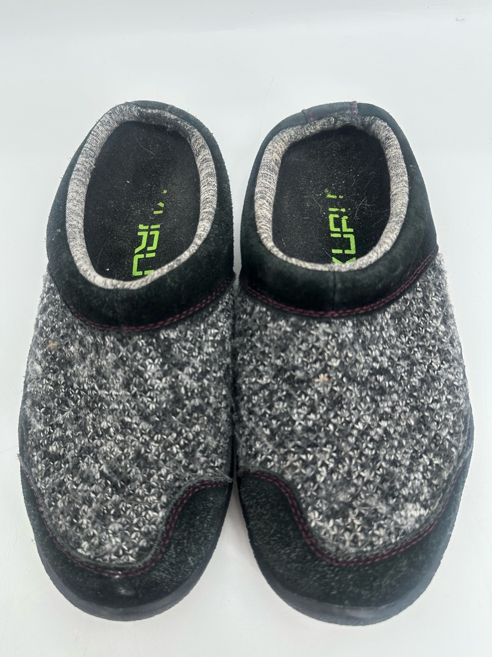 Kuru Draft Wool Clog Slippers Walking Comfort Slip-On Mule Size 8